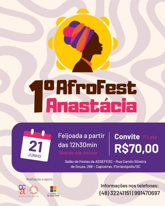 AfroFest Anastácia celebra cultura, solidariedade e os 28 anos do Centro Cultural Anastácia em Florianópolis
